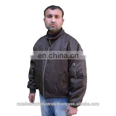 Nylon Flight Jackets, Nylon Bomber Jackets, Nylon Pilot Jackets, Brown MA1 Bomber Jackets