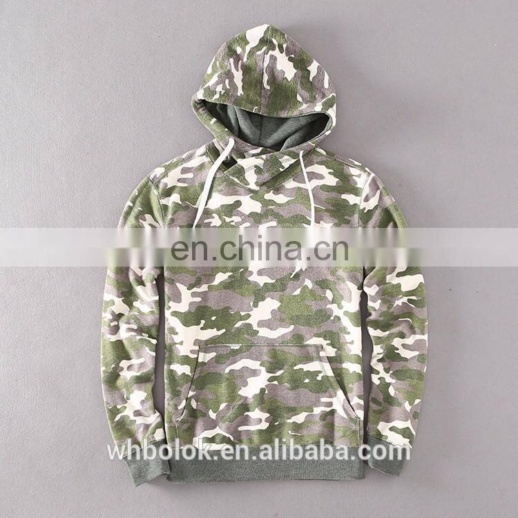 Custom camouflage cotton jersey men's hoodies&sweatershirts man camo pullover