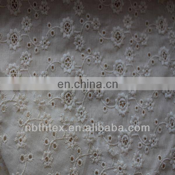 cotton embroidery textiles and fabrics 60s customized design and color