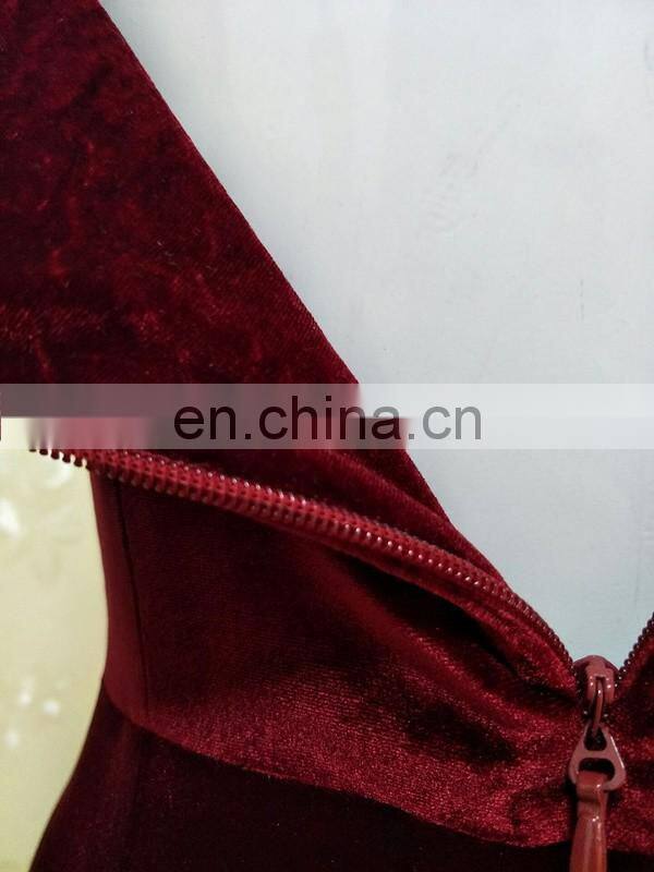 2017 new designer culotte wine red strap pantdress elegant loose maxi velvet divided skirt sexy jumpsuit for women party wear