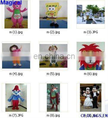 Fur costume model for show and advertising