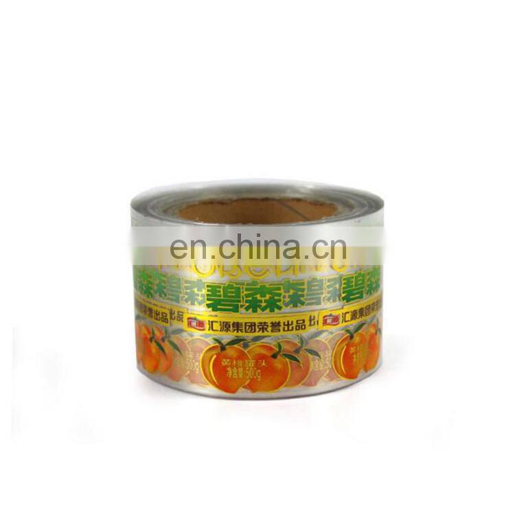 Custom reusable removable sticker vinyl roll with full color printing for juice packaging