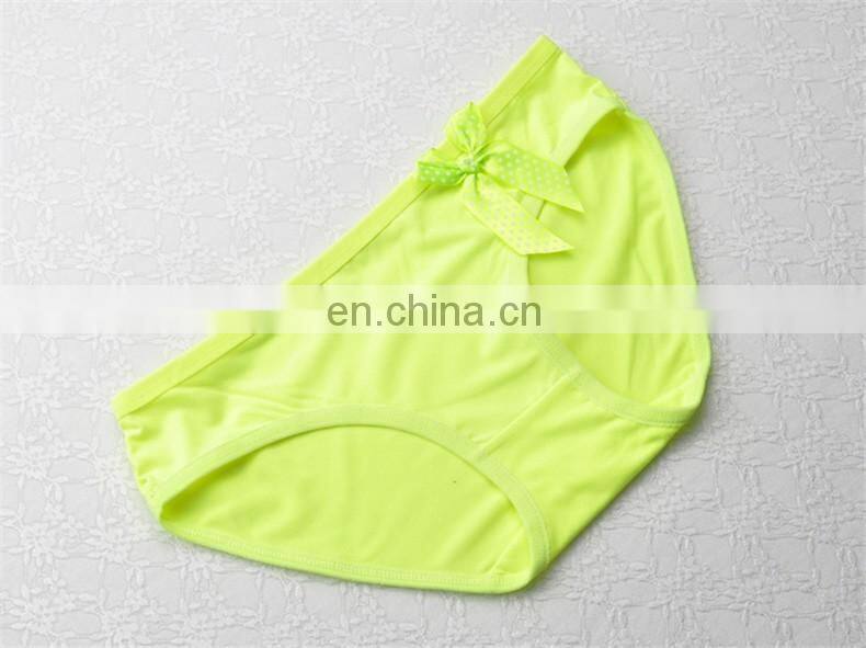 Bestdance wholesale Lace Underpant Pure cotton modal bow-knot underwear Briefs G-String for women OEM