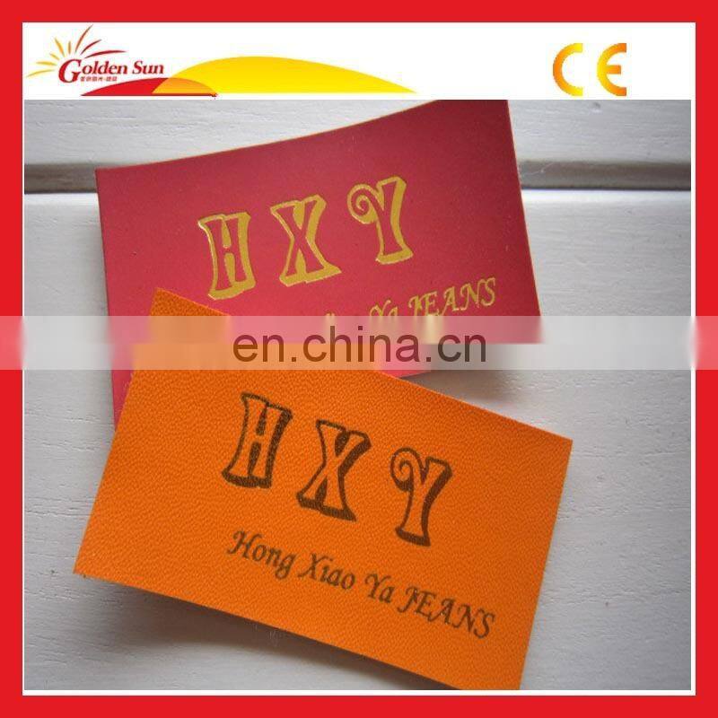 High Quality Printed Suede Leather Label