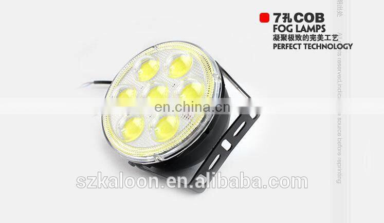 Led Fog Light Fog Lamps Projector 7 Cob Led Halo Ring Led Projector Fog Lamp
