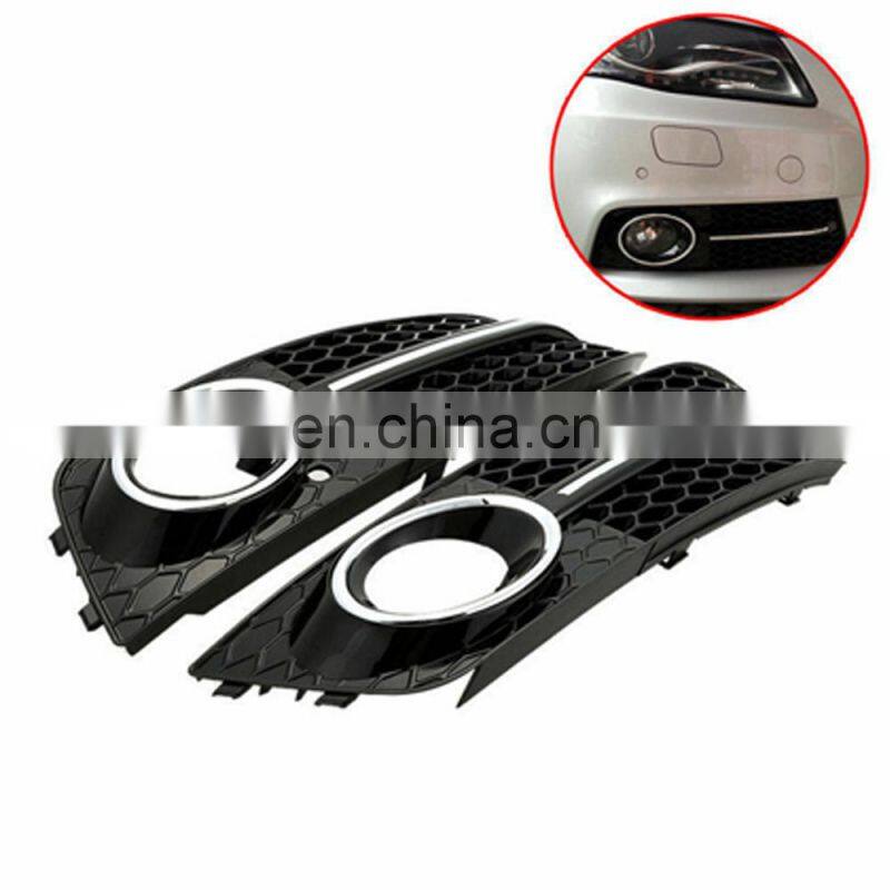 2009-2012 Honeycomb Mesh Grille + Fog light grill for Audi A4 S4 B8 8T RS4 Style