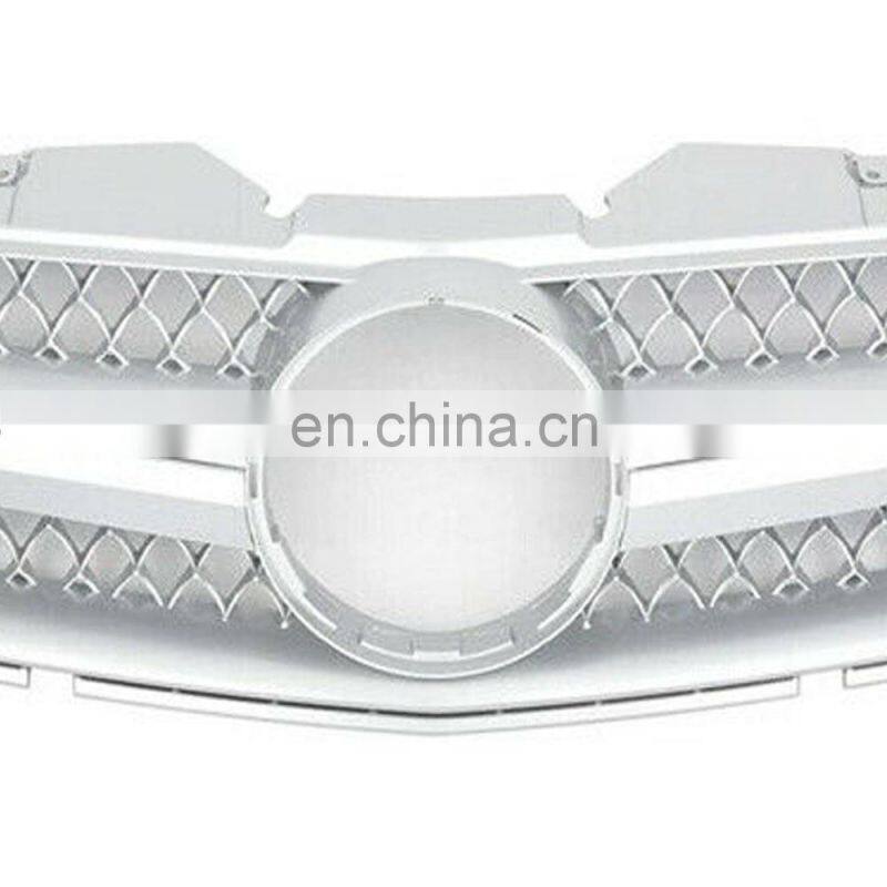Silver Grille Grill Fit 03-07 For Mercedes Benz R230 SL-Class SL500 SL600