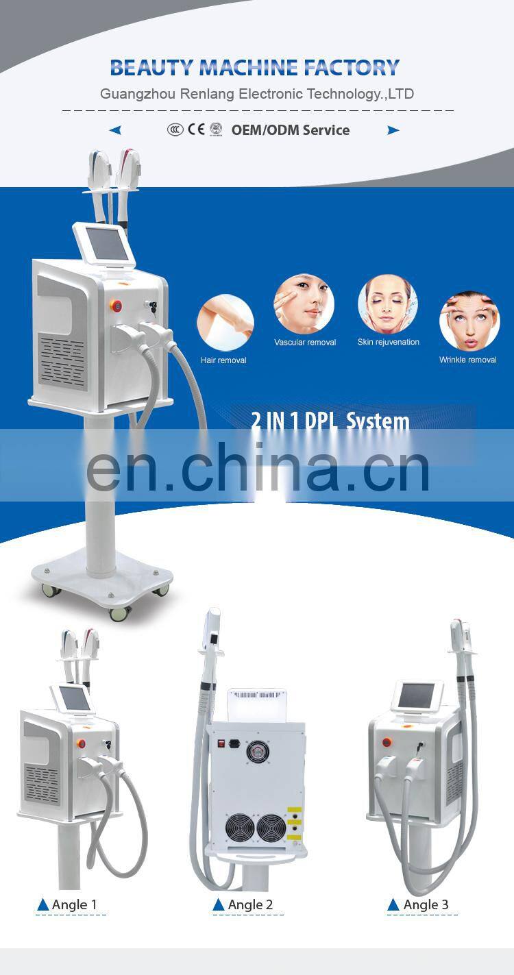 SHR DPL hair removal skin tightening beauty equipment