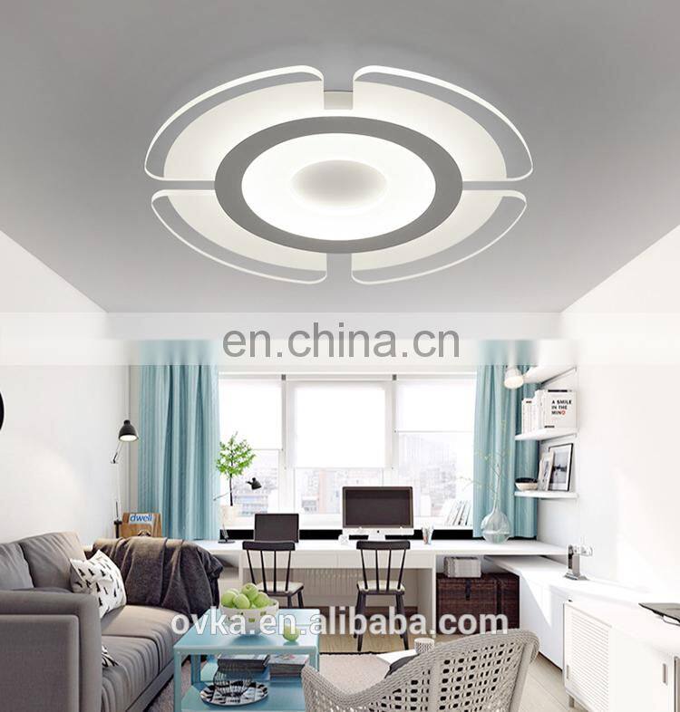 Creative acrylic round living room led ceiling light