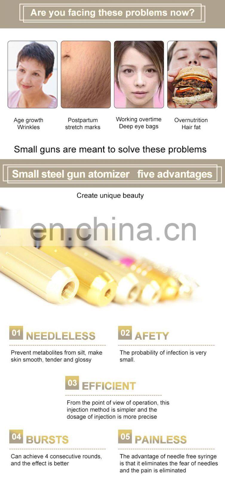 2021 top sale Needle Free Injector 24k hyaluronic pen with OEM Services