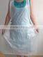 white disposable plastic apron