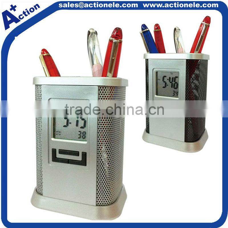 Penholder alarm digital clcok with LED backlight
