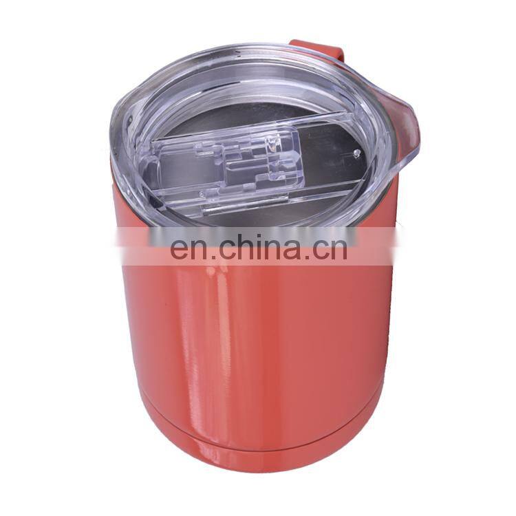 Portable Pink Thermal Mug leak proof mug insulated with Lid 360 ML Double Wall Stainless Steel water tumbler