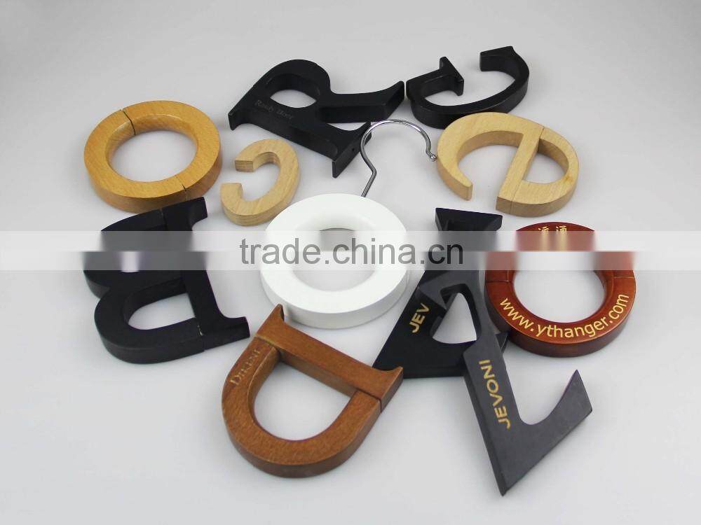 YT-WR001 handmade disply Wooden scarf Ring for jeans