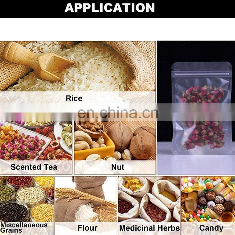 Food Packaging Packing Zip Lock Plastic Bags Standing Up Pouch Food Clear For Zipper Zip Lock
