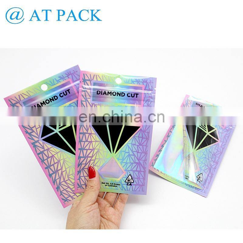 Self adhesive hologram metallic poly mailer express bag