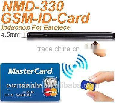 Micro covert gsm id card earpiece new Invsible Gsm credit card mini earphone 305
