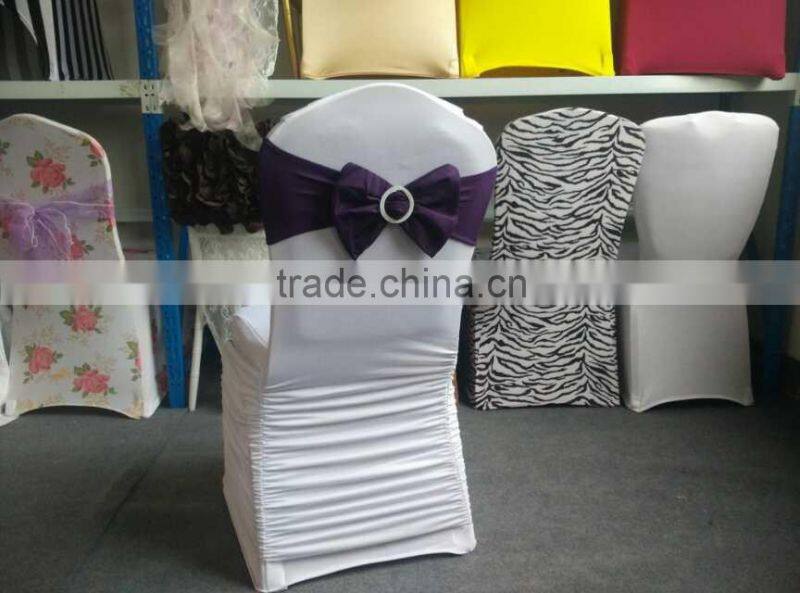 Spandex zebra print pattern for banquet chair cover