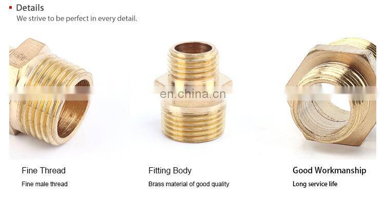 SNS BW Series pneumatic double male thread straight extension connector adapter brass quick coupler pipe fitting