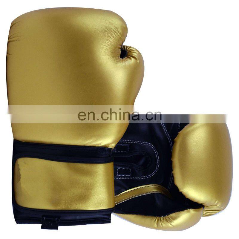 Manufacturer Supplier high quality printing MMA leather boxing gloves Leather Professional Boxing Gloves