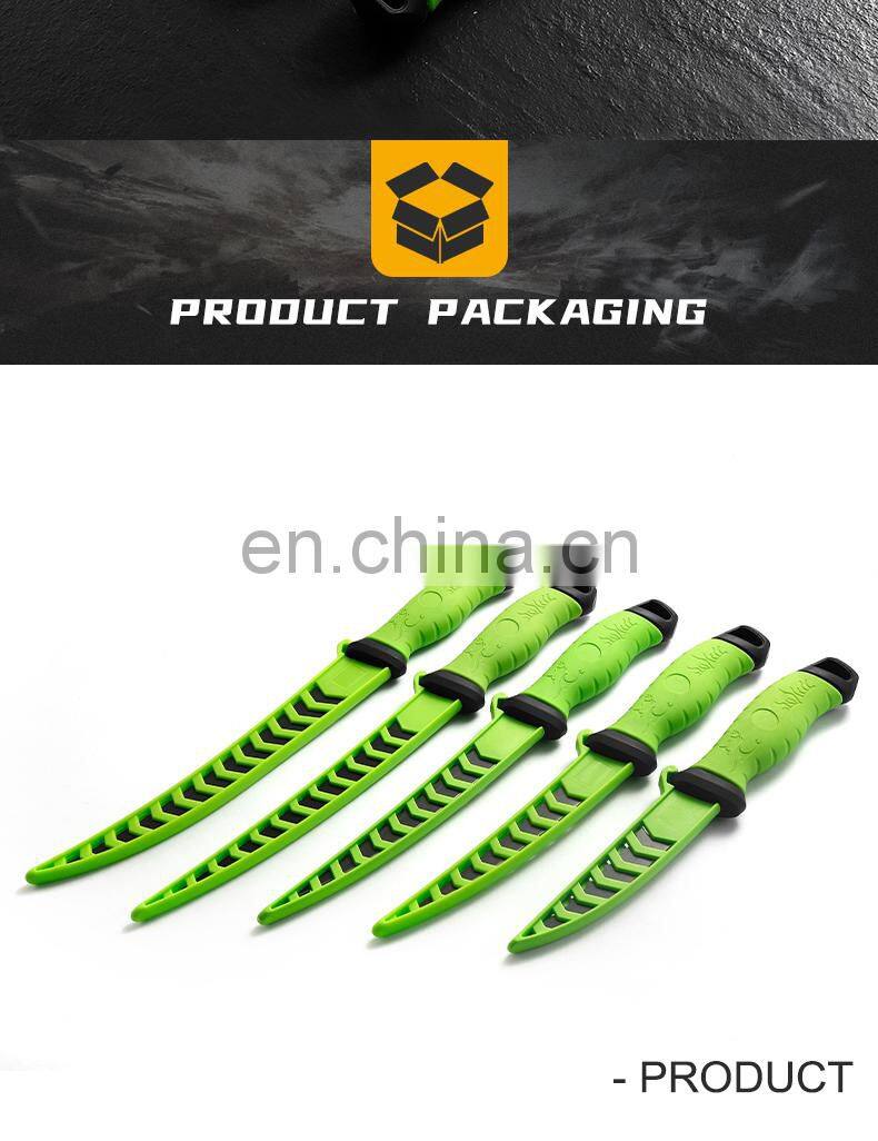 High Quality Outdoor Sports Equipment Knives For Fishing Willet Knife Fishing TPR&ABS Handle Black