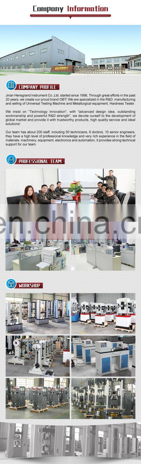 wood concrete cement block testing machine/300kn utm hydraulic universal testing machine