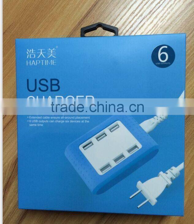2015 New Products Multiport Usb Travel Charger for Tablets and Phones
