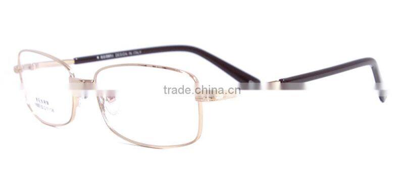 Metal Material Full Rim Square 2015 Fashion New Model Reading Eyewear Frame Glasses From China For Men