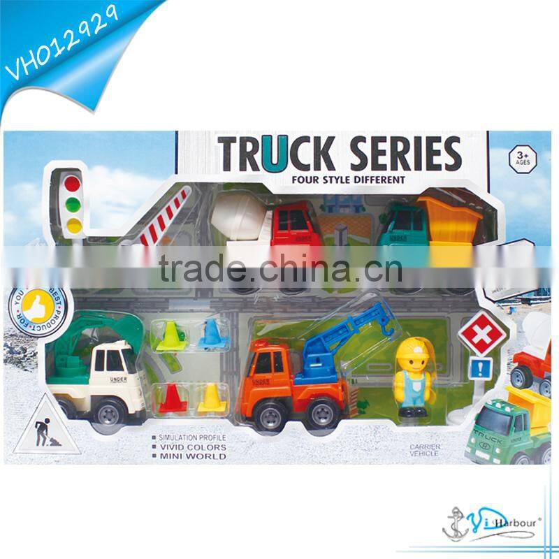 Friction Concrete Mixer Truck Toy Set