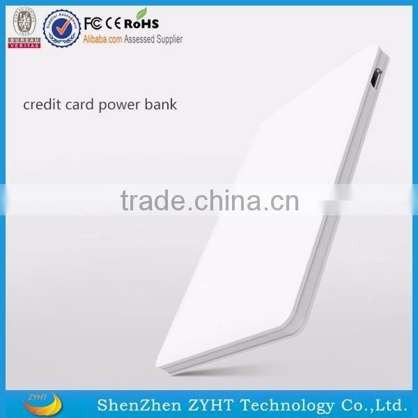 Business gift 2600mah Credit card power bank