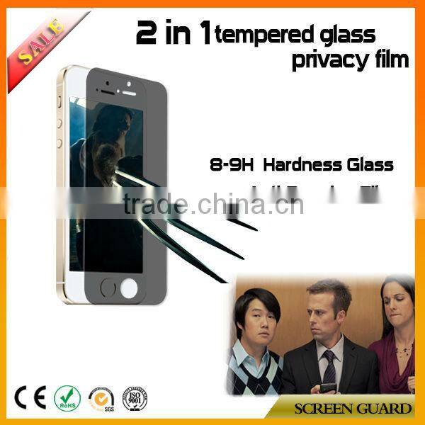Good Quality Anti-oil Anti-spy Tempered Glass Privacy Film For Iphone5