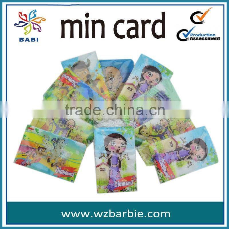 mini size plastic card