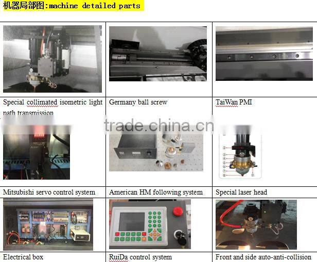 laser co2 cutting metal and non-metal XQL-1325 with 320w