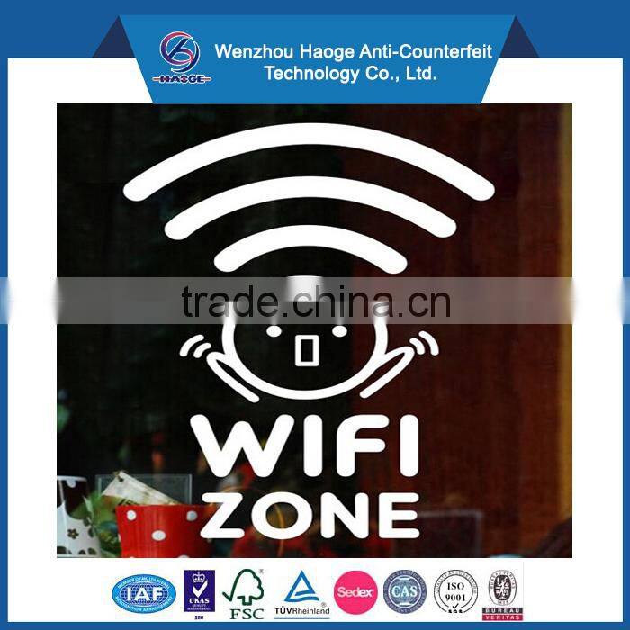 Advertisement wifi fridge decoration sticker & window stickers decals, window decoration decal