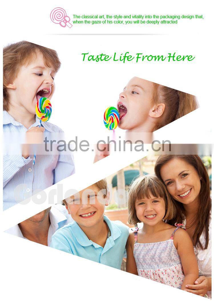 Colorful wholesale candy customized printed lollipop paper stick