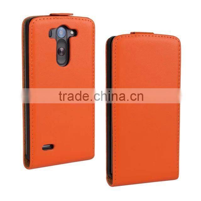 Genuine Leather Case for LG G3 Mini Flip Cover Case
