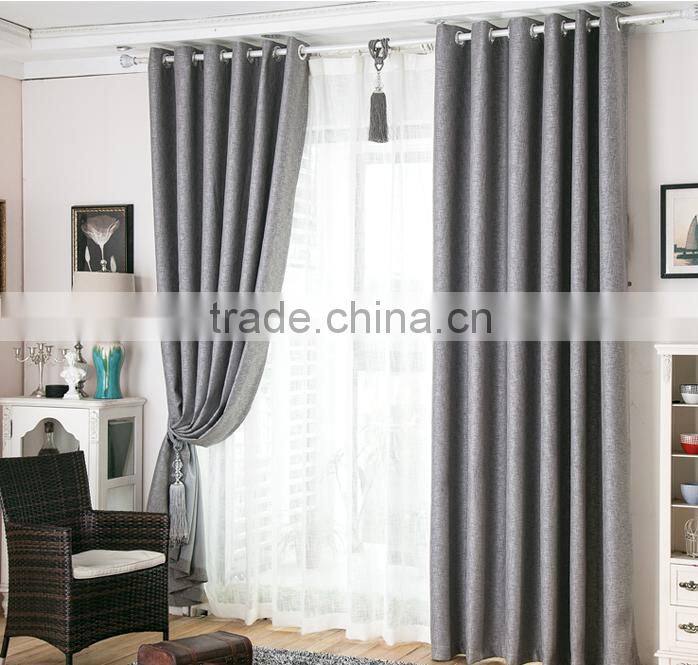 cheap curtain fabric 100% Linen blackout curtain fabric fabric for curtains