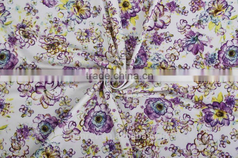 print knit fabric factory direct sale poly knit spandex print polyester printed fabric