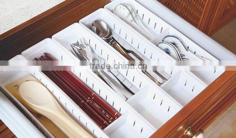 PP 34.8*8*5 Kitchen storage tool adjustable plastic storage box/storage box/small plastic tool boxes