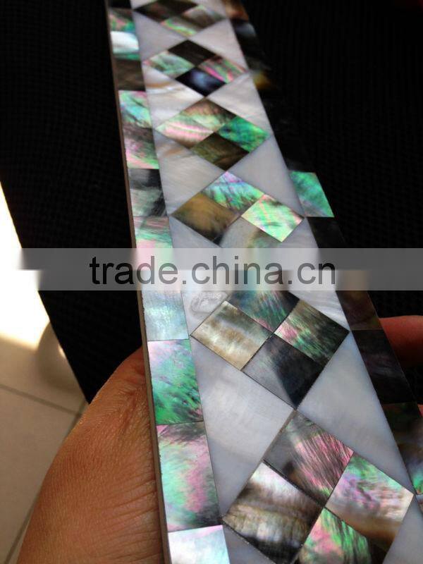 Black lip shell mother of pearl Border 60x300mm(BN105)