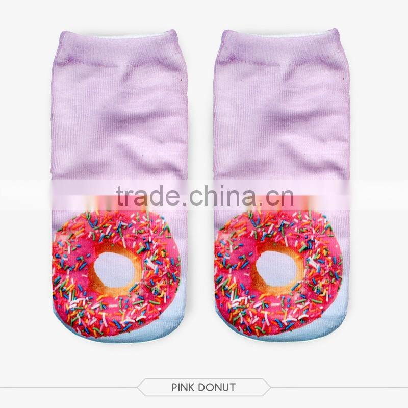 women ankle pug dog puppy high quality 3d digital full print colorful ankle socks sports unisex custom hot sale stretch spandex