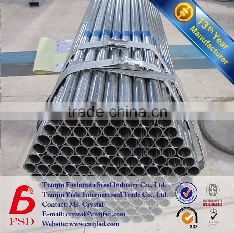 1" pre galvanized pipe,gi steel tube for greenhouse