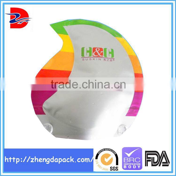 Aluminum foil plastic cosmetic bag / printing facial mask pouch