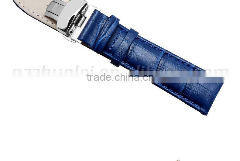Durable men women cowhide leather strap watch 12mm 14mm 16mm18 20mm watch strap leather