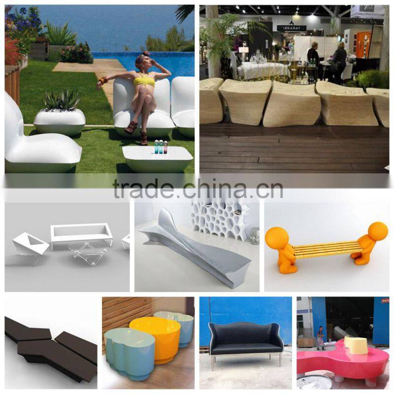 waterproof rechargeable illuminated fiberglass flower pot with led light