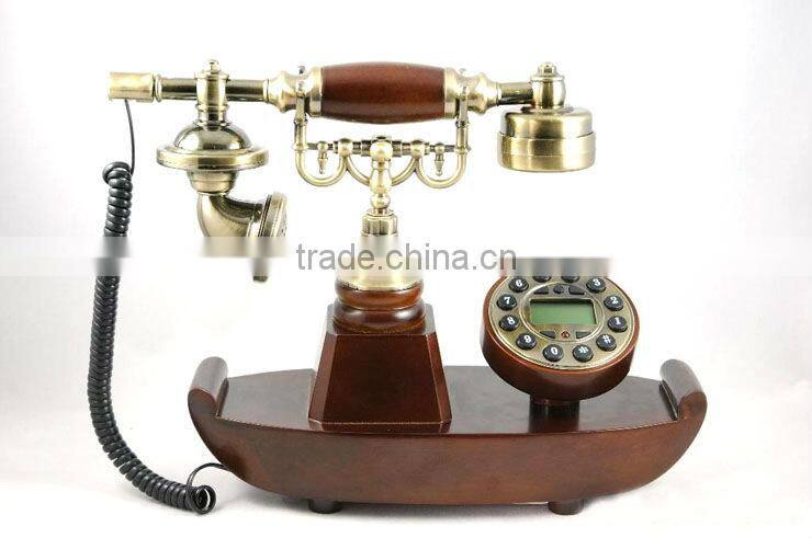 tel-6711905 retro telephone Stylish home wooden antique telephone