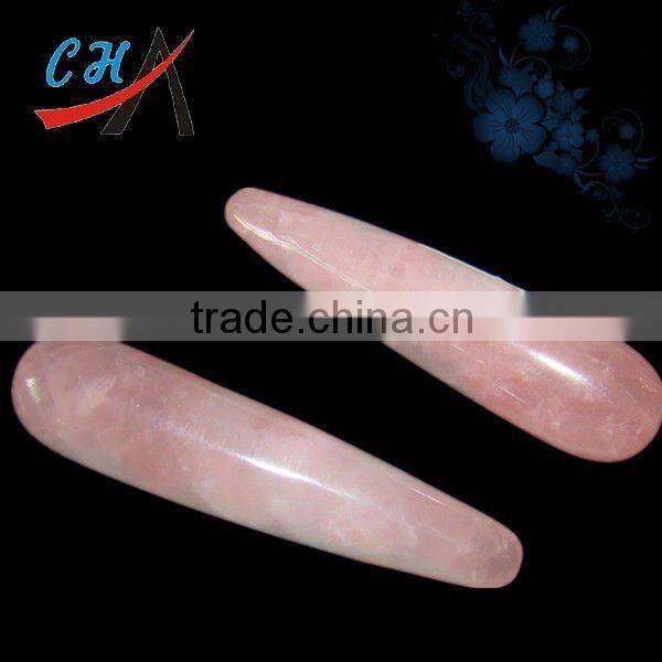 rose quartz crystal gemstone healing massage wand