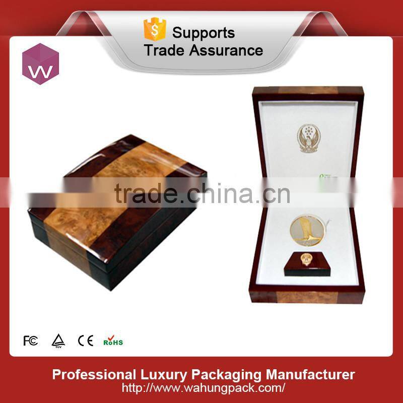 large wood matte painting coin box circle shape