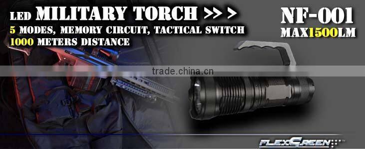rechargeable super brightness military LED SST 50 torch
