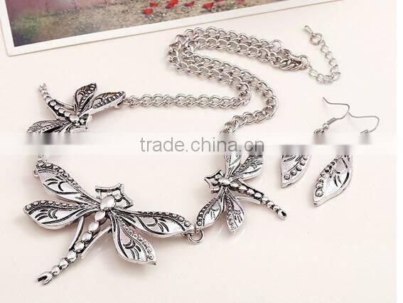 >>SW16444 New elegant costume spring dragonfly jewelry set/